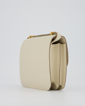 Hermès Constance III 18 Miroir Bag in Craie Epsom Leather with Gold Hardware