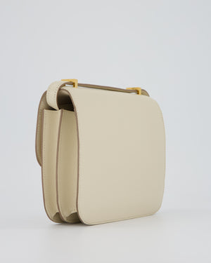 Hermès Constance III 18 Miroir Bag in Craie Epsom Leather with Gold Hardware