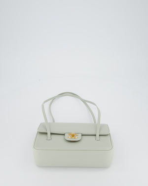 *RARE* Chanel 26P Preppy Coco Small Flap Bag in Blue Caviar Leather with Gold Hardware