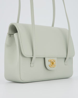 *RARE* Chanel 26P Preppy Coco Small Flap Bag in Blue Caviar Leather with Gold Hardware