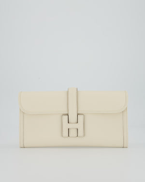 Hermès Jige Elan 29cm Clutch Bag in Nata Evercolour Leather
