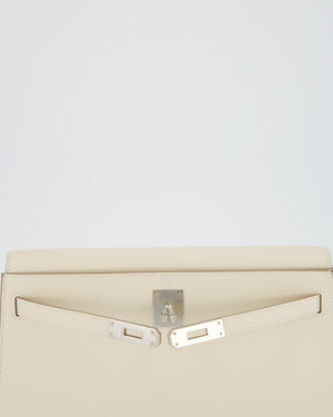 *HOT* Hermès Kelly Elan Bag in Craie Epsom Leather with Palladium Hardware