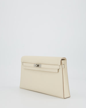 *HOT* Hermès Kelly Elan Bag in Craie Epsom Leather with Palladium Hardware