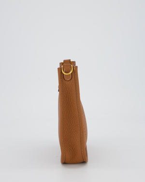 Hermès Mini Evelyne 16 Bag in Gold Clemence Leather with Gold Hardware
