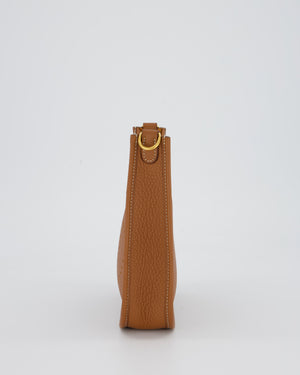 Hermès Mini Evelyne 16 Bag in Gold Clemence Leather with Gold Hardware