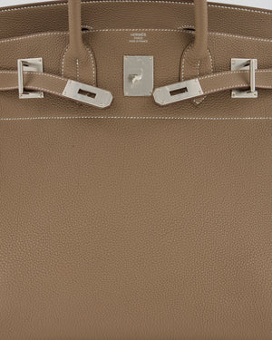 *RARE* Hermès HAC Bag 40 in Etoupe Togo Leather With Palladium Hardware
