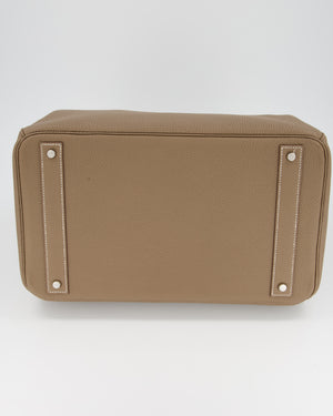 *RARE* Hermès HAC Bag 40 in Etoupe Togo Leather With Palladium Hardware