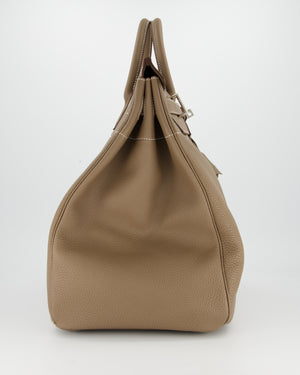*RARE* Hermès HAC Bag 40 in Etoupe Togo Leather With Palladium Hardware