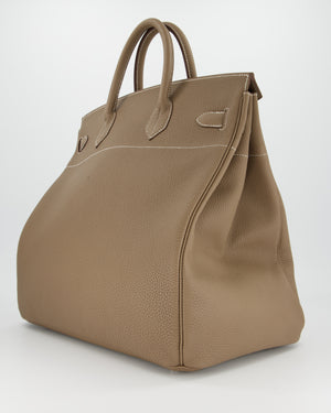 *RARE* Hermès HAC Bag 40 in Etoupe Togo Leather With Palladium Hardware