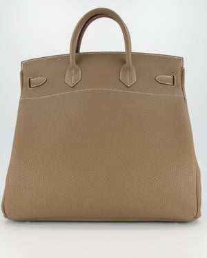 *RARE* Hermès HAC Bag 40 in Etoupe Togo Leather With Palladium Hardware