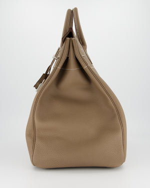 *RARE* Hermès HAC Bag 40 in Etoupe Togo Leather With Palladium Hardware