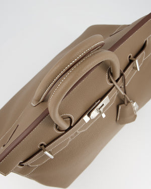 *RARE* Hermès HAC Bag 40 in Etoupe Togo Leather With Palladium Hardware