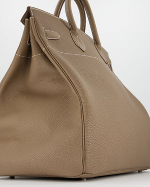 *RARE* Hermès HAC Bag 40 in Etoupe Togo Leather With Palladium Hardware