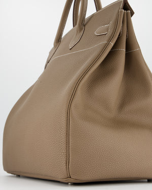*RARE* Hermès HAC Bag 40 in Etoupe Togo Leather With Palladium Hardware