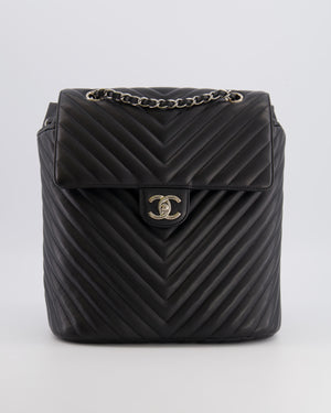 Chanel Black Quilted Lambskin Large Urban Spirit Backpack with Silver Hardware
