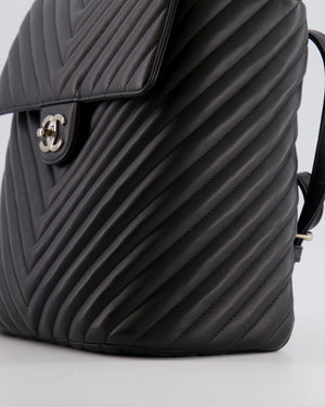 Chanel Black Quilted Lambskin Large Urban Spirit Backpack with Silver Hardware