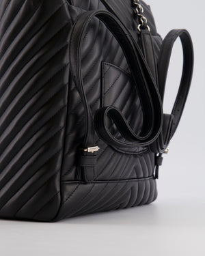 Chanel Black Quilted Lambskin Large Urban Spirit Backpack with Silver Hardware