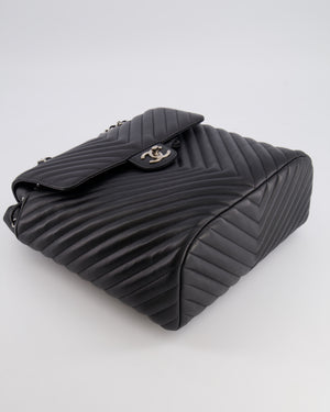 Chanel Black Quilted Lambskin Large Urban Spirit Backpack with Silver Hardware