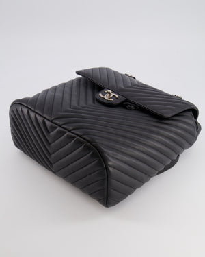 Chanel Black Quilted Lambskin Large Urban Spirit Backpack with Silver Hardware