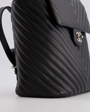 Chanel Black Quilted Lambskin Large Urban Spirit Backpack with Silver Hardware