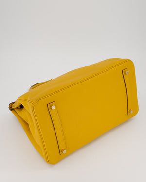 Hermès Birkin Retourne 35 Bag in Jaune Ambre Togo Leather with Gold Hardware