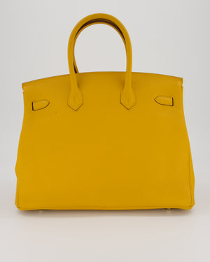 Hermès Birkin Retourne 35 Bag in Jaune Ambre Togo Leather with Gold Hardware