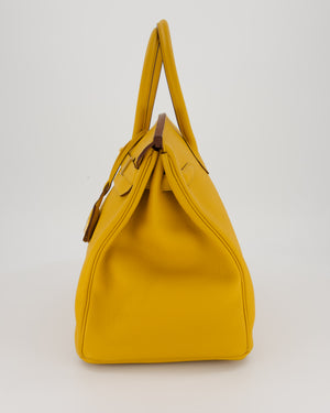 Hermès Birkin Retourne 35 Bag in Jaune Ambre Togo Leather with Gold Hardware
