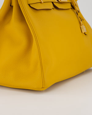 Hermès Birkin Retourne 35 Bag in Jaune Ambre Togo Leather with Gold Hardware