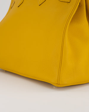 Hermès Birkin Retourne 35 Bag in Jaune Ambre Togo Leather with Gold Hardware