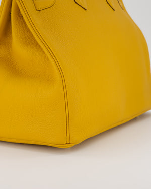 Hermès Birkin Retourne 35 Bag in Jaune Ambre Togo Leather with Gold Hardware
