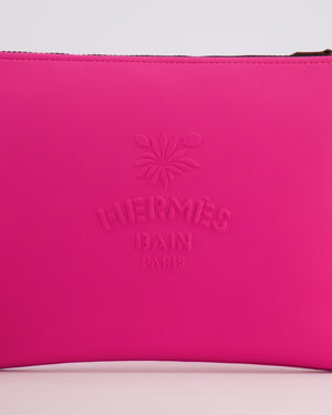 Hermès Neon Pink Neobain Les Leopards Pouch Bag RRP £485