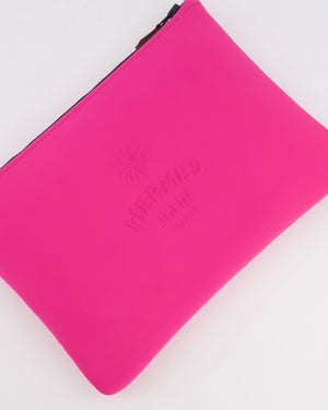 Hermès Neon Pink Neobain Les Leopards Pouch Bag RRP £485