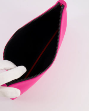 Hermès Neon Pink Neobain Les Leopards Pouch Bag RRP £485