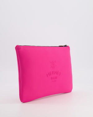 Hermès Neon Pink Neobain Les Leopards Pouch Bag RRP £485