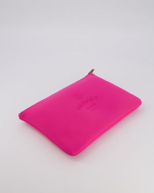 Hermès Neon Pink Neobain Les Leopards Pouch Bag RRP £485