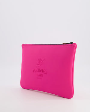 Hermès Neon Pink Neobain Les Leopards Pouch Bag RRP £485