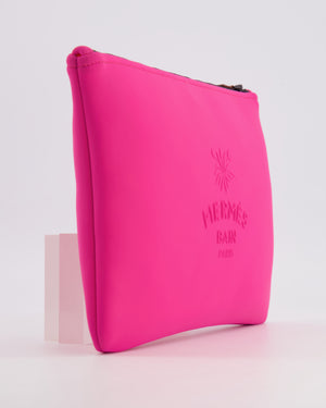 Hermès Neon Pink Neobain Les Leopards Pouch Bag RRP £485
