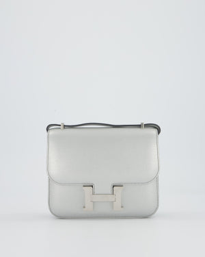 Hermès Constance III 18 Miroir Bag in Argent Chèvre Chamkila Leather in Palladium Hardware