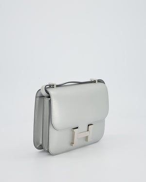 Hermès Constance III 18 Miroir Bag in Argent Chèvre Chamkila Leather in Palladium Hardware