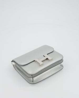 Hermès Constance III 18 Miroir Bag in Argent Chèvre Chamkila Leather in Palladium Hardware