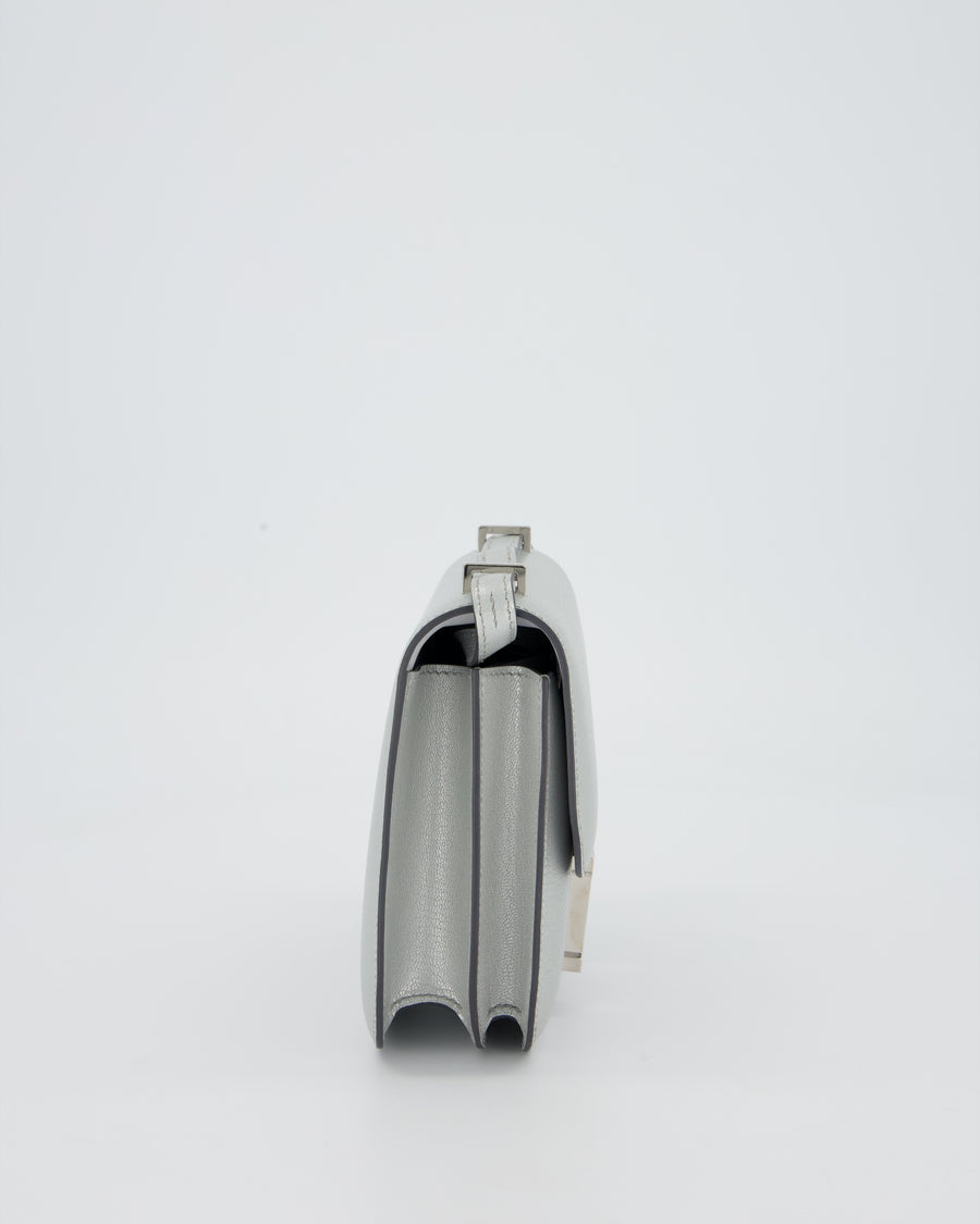 Hermès Constance III 18 Miroir Bag in Argent Chèvre Chamkila Leather in Palladium Hardware