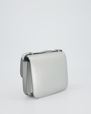 Hermès Constance III 18 Miroir Bag in Argent Chèvre Chamkila Leather in Palladium Hardware