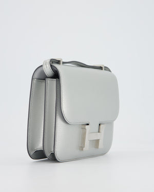 Hermès Constance III 18 Miroir Bag in Argent Chèvre Chamkila Leather in Palladium Hardware