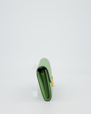 Hermès Constance To Go Bag in Green Vert Criquet Epsom Leather with Multi Colour Lizard Hardware