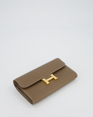 Hermès Constance To Go Bag in Etoupe Epsom Leather with Gold Hardware