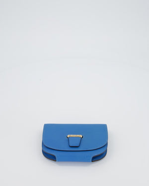 Hermès Mini Convoyeur Bag with strap in Blue Agate Swift Leather with Gold Hardware