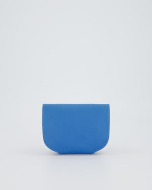 Hermès Mini Convoyeur Bag with strap in Blue Agate Swift Leather with Gold Hardware