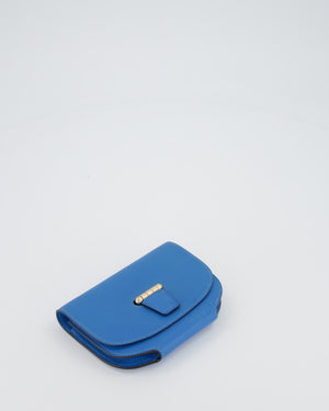 Hermès Mini Convoyeur Bag with strap in Blue Agate Swift Leather with Gold Hardware