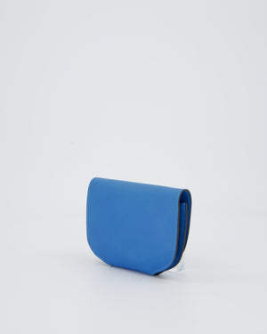 Hermès Mini Convoyeur Bag with strap in Blue Agate Swift Leather with Gold Hardware