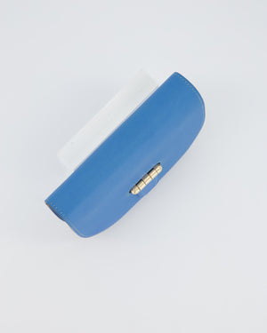 Hermès Mini Convoyeur Bag with strap in Blue Agate Swift Leather with Gold Hardware